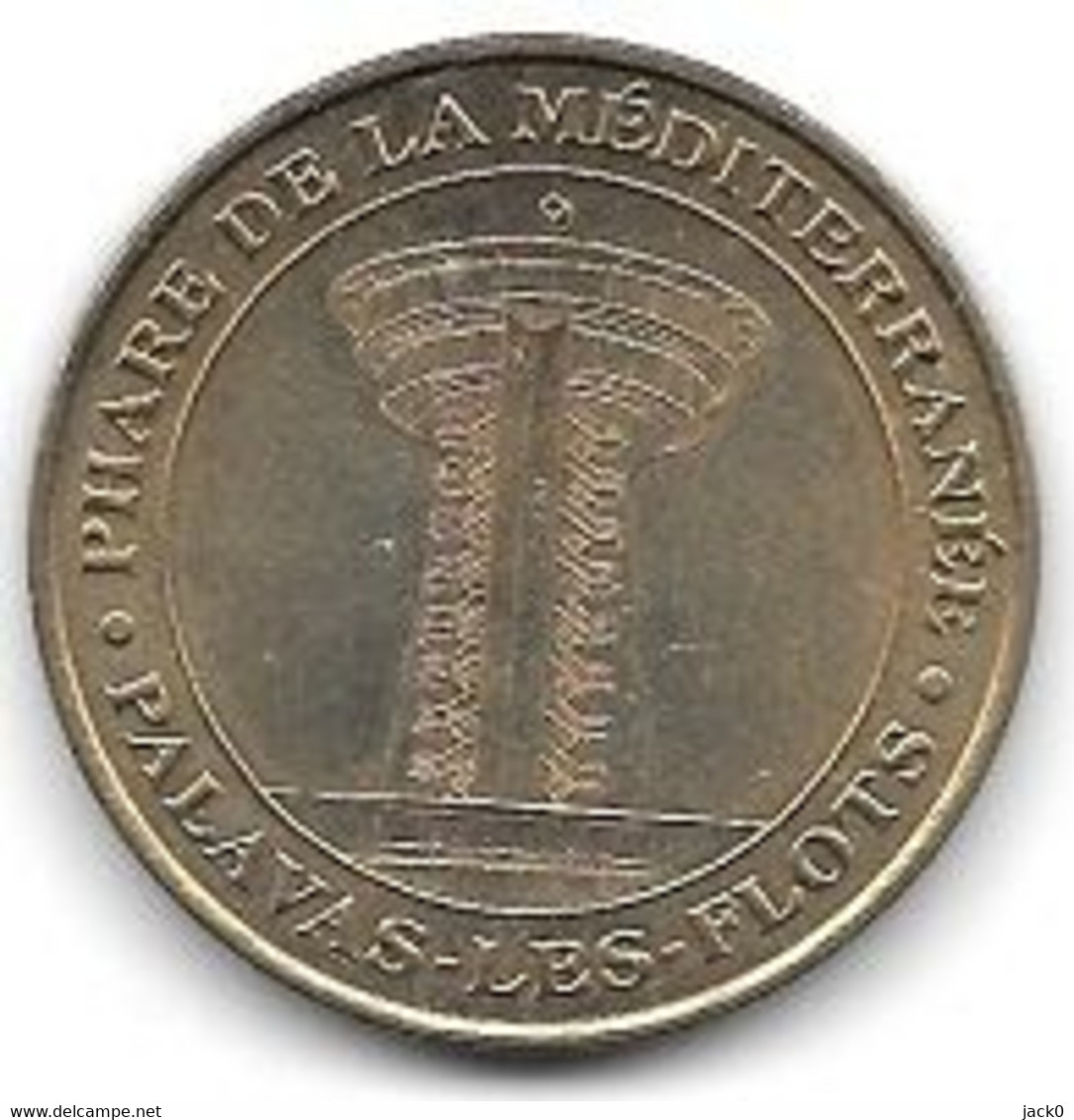 Médaille Touristique,Monnaie De Paris  2000,Ville  PALAVAS-LES-FLOTS, PHARE DE LA MEDITERRANEE ( 34 ) Cote 52 € - 2000