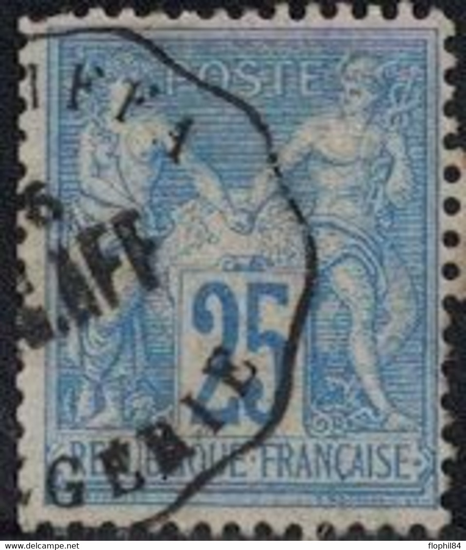 SAGE - N°78 - ALGERIE - OBLITERATION -  CONVOYEUR STATION - LA CHIFFA - LIGNE ALGER - AFFREVILLE - RARE - INDICE 18 SUR - 1876-1898 Sage (Type II)