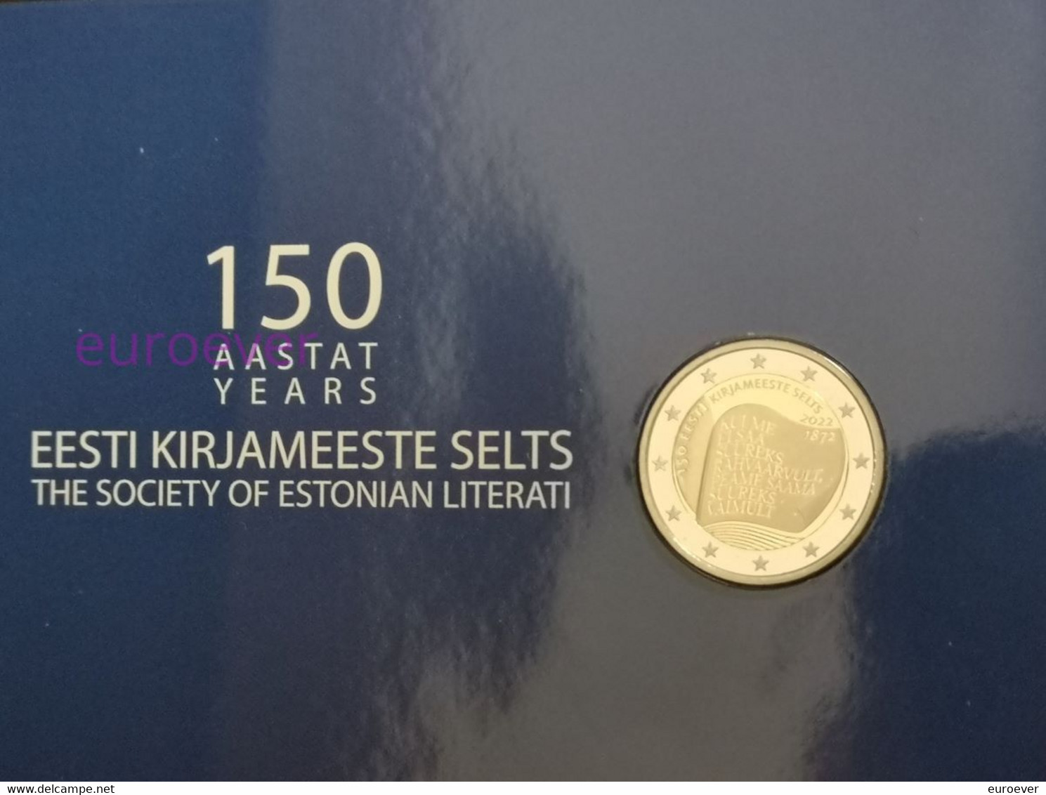 2 Euro Gedenkmünze 2022 Nr. 5 - Estland / Estonia - Literatur-Gesellschaft BU Coincard - Estland