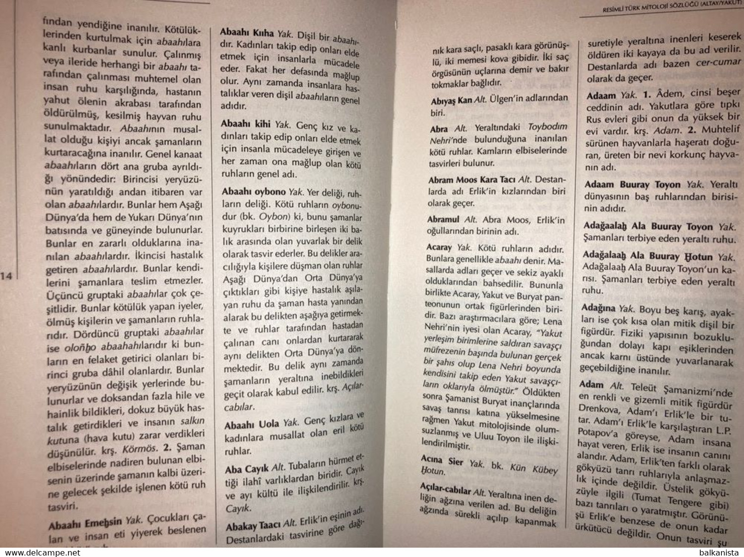 Turk Mitoloji Sozlugu - Turkish Turkic Mythology  Dictionary - Dictionaries