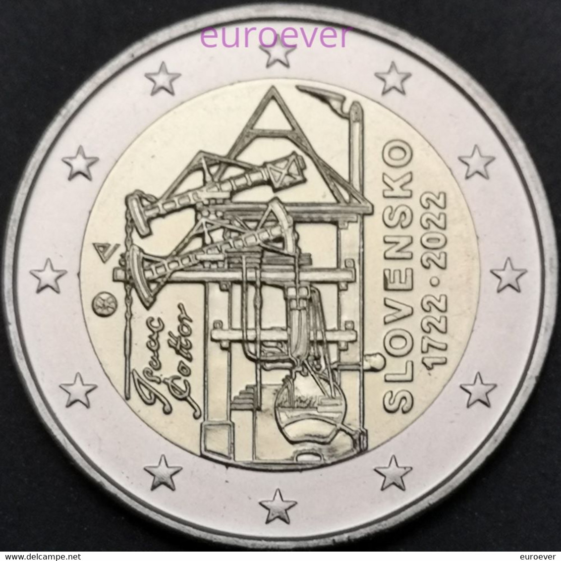 2 Euro Gedenkmünze 2022 Nr. 25 - Slowakei / Slovakia - Dampfmaschine 25x In Rolle - Slowakei