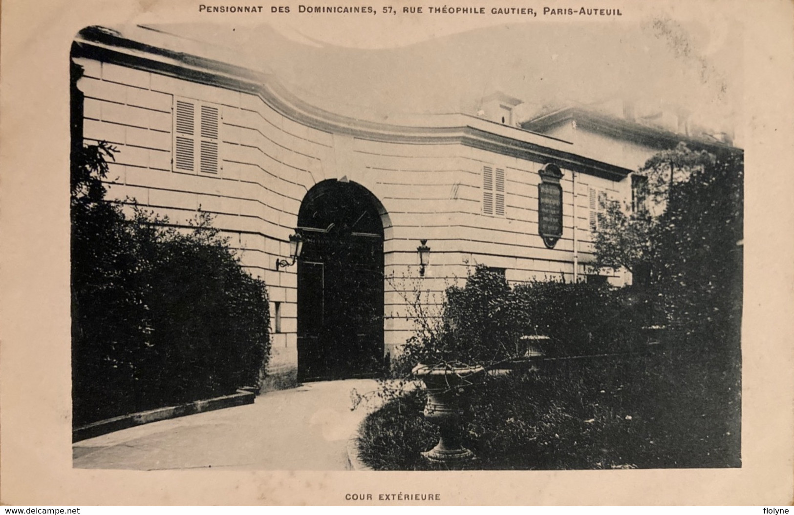 Paris - 16ème - Auteuil - Pensionnat Des Dominicaines - 57 Rue Théophile Gautier - Cour Extérieure - école - Enseignement, Ecoles Et Universités