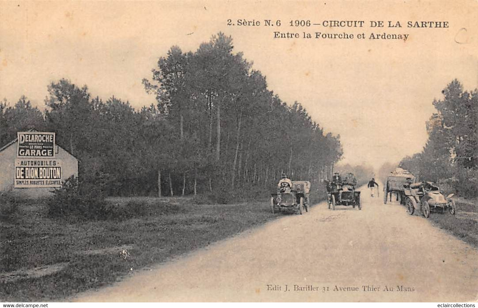 Thème Sport Automobile. Circuit de la Sarthe Le Mans  De la Série n° 2  soit 24 cartes         (voir scan)