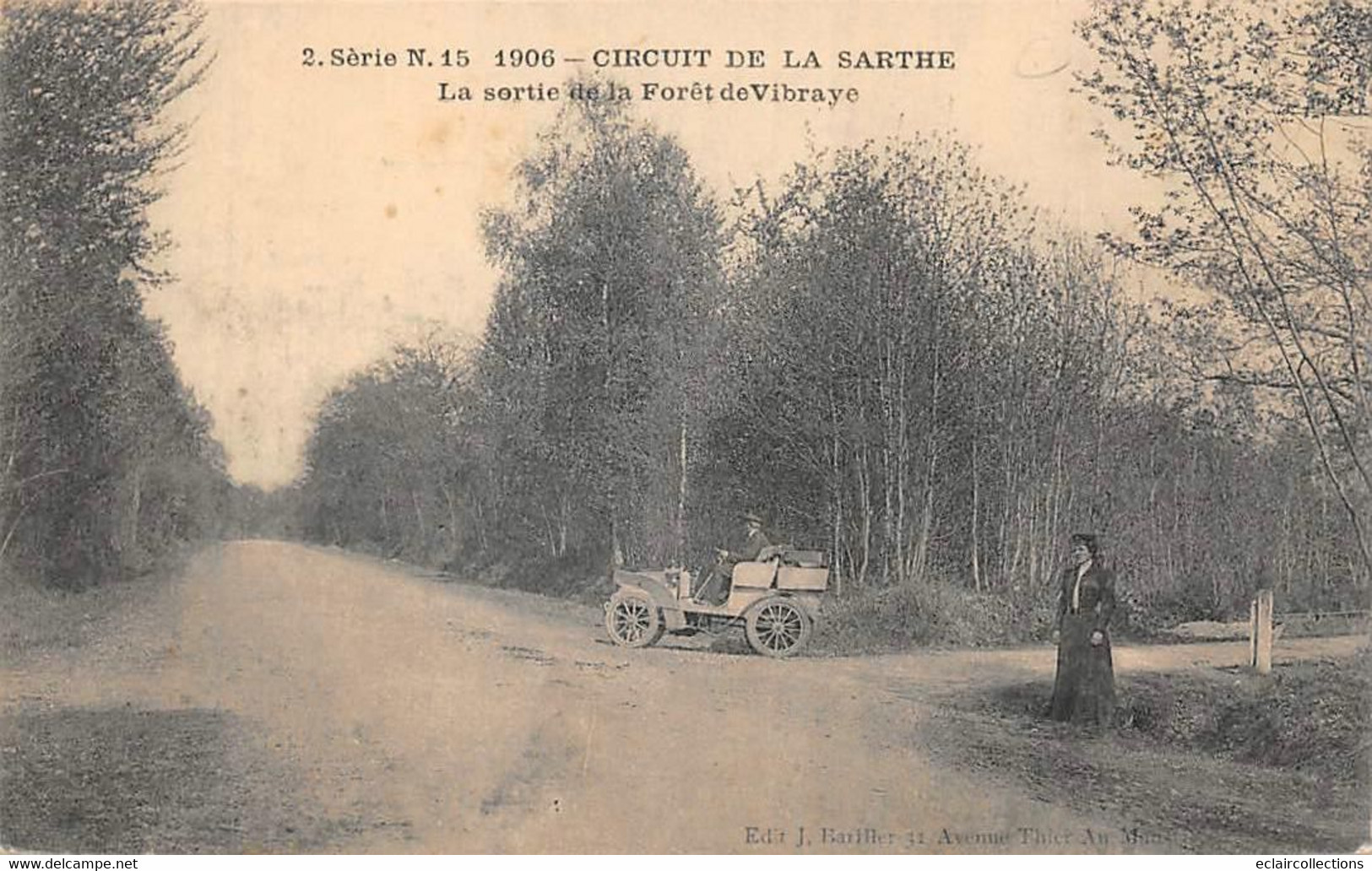 Thème Sport Automobile. Circuit de la Sarthe Le Mans  De la Série n° 2  soit 24 cartes         (voir scan)