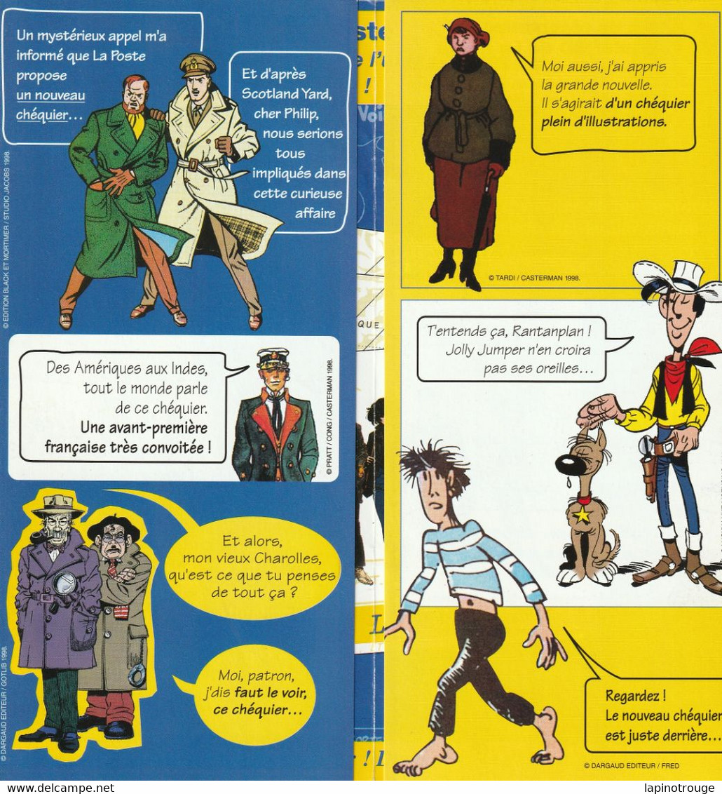 Publicité BD TARDI JACOBS GOTLIB....La Poste 1998 - Objets Publicitaires