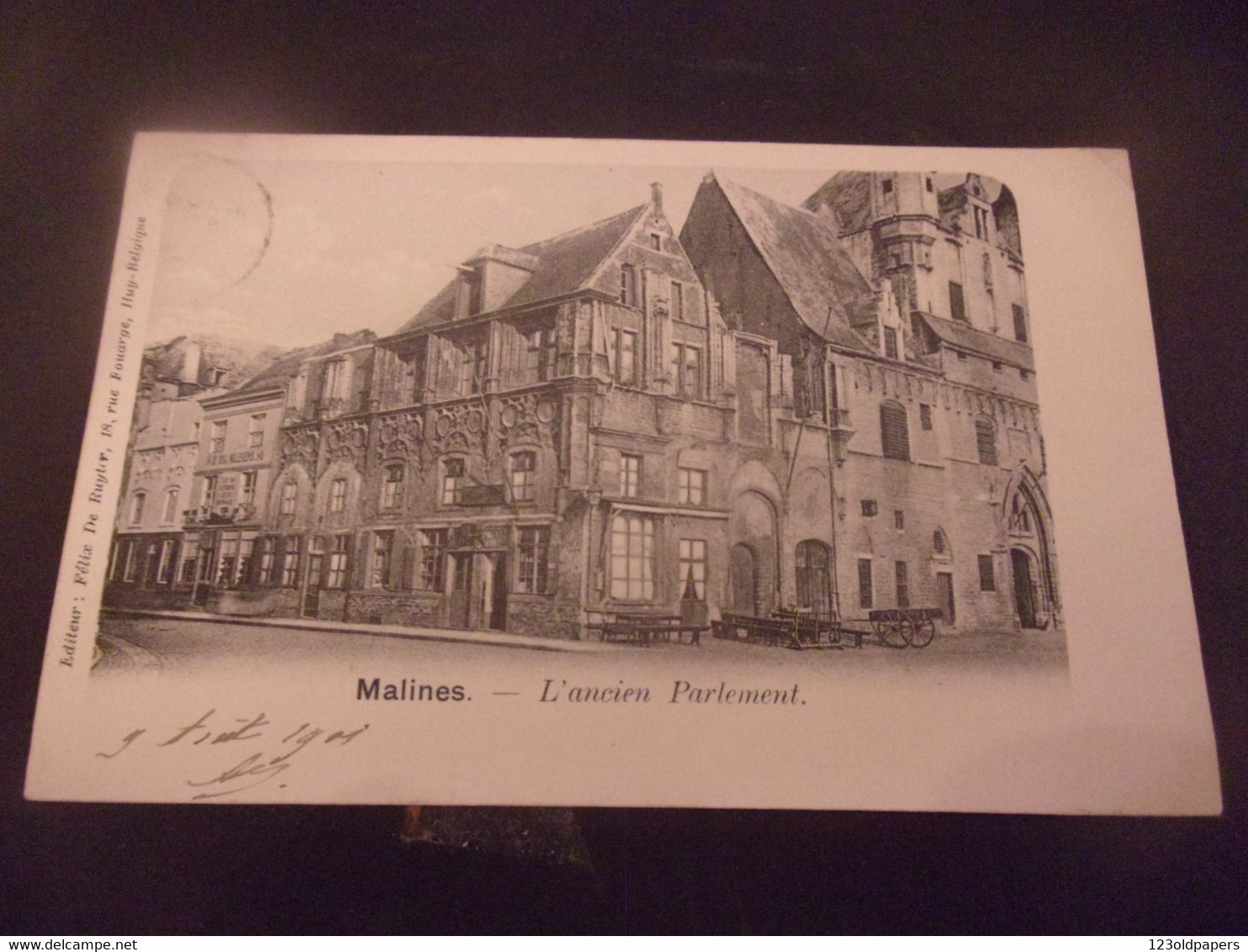 MALINES BELGIQUE PRECURSEUR VOYAGEE TIMBREE 1903 - Mechelen