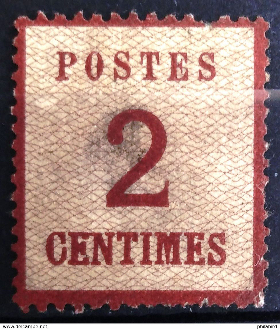 FRANCE                         ALSACE-LORRAINE N° 2b     (Aminci)                         NEUF SANS GOMME - Unused Stamps