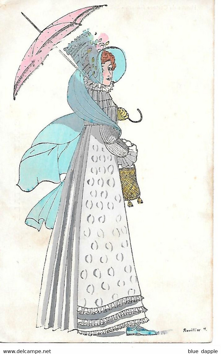 Illustrator - Rouillier - Woman, Femme, Frau, Donna / Histoire Du Costume Français - Empire 1811 - Rouillier
