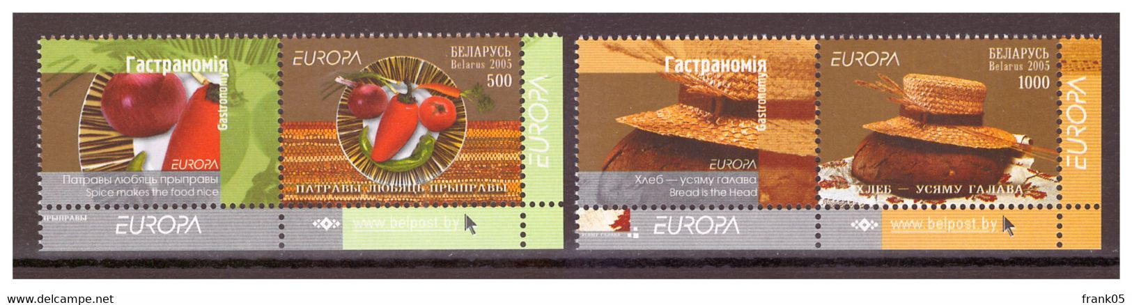 Weissrussland / Belarus / Biélorussie 2005 Satz Mit Zierfeld/set EUROPA ** - 2005