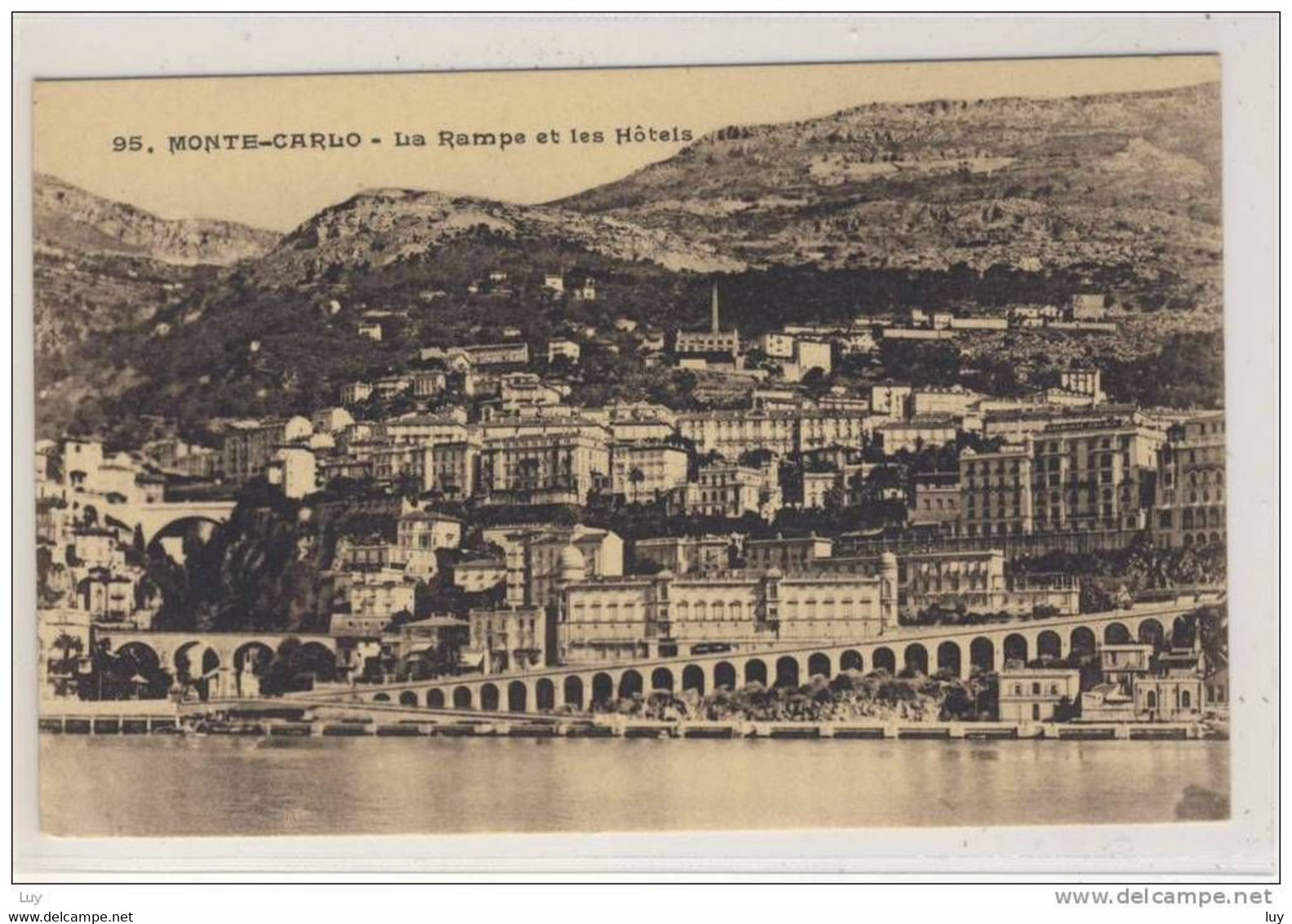 MONACO - 95. - MONTE CARLO - La Rampe Et Les Hotels - Hôtels