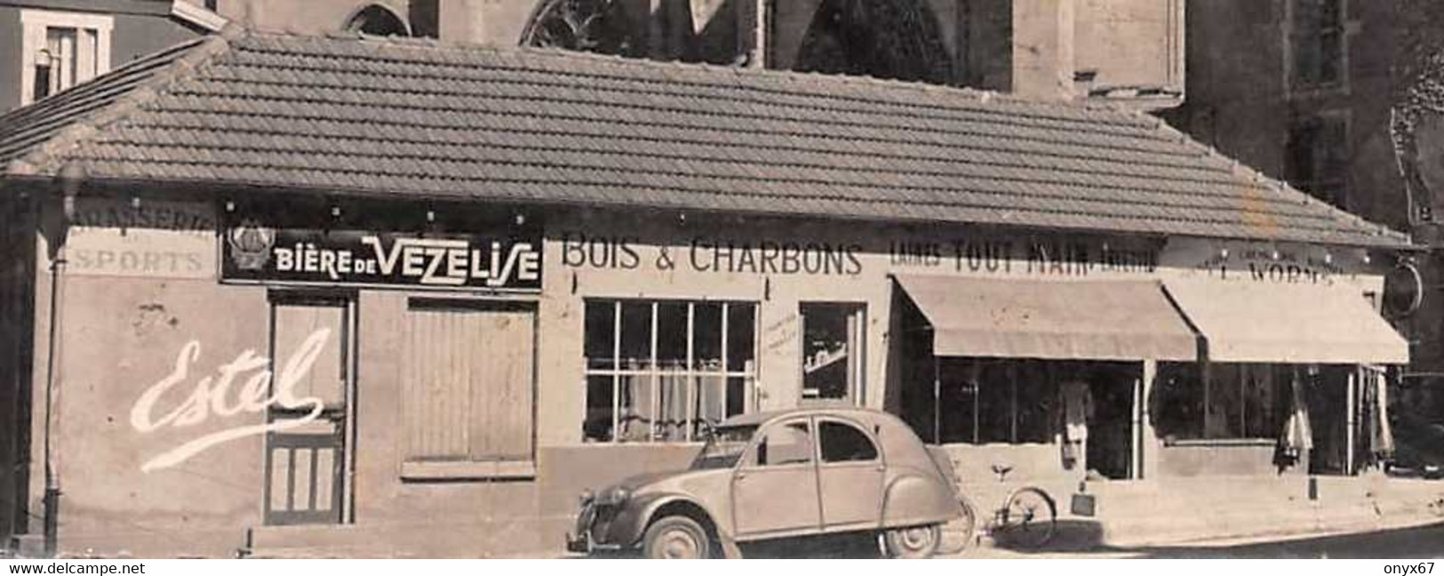 TOUL-54-Meurthe Et Moselle-2 Chevaux Citroën-Voiture-Auto-Automobile-Publicité Bière De Vézelise-Brasserie Des Sports - Toul