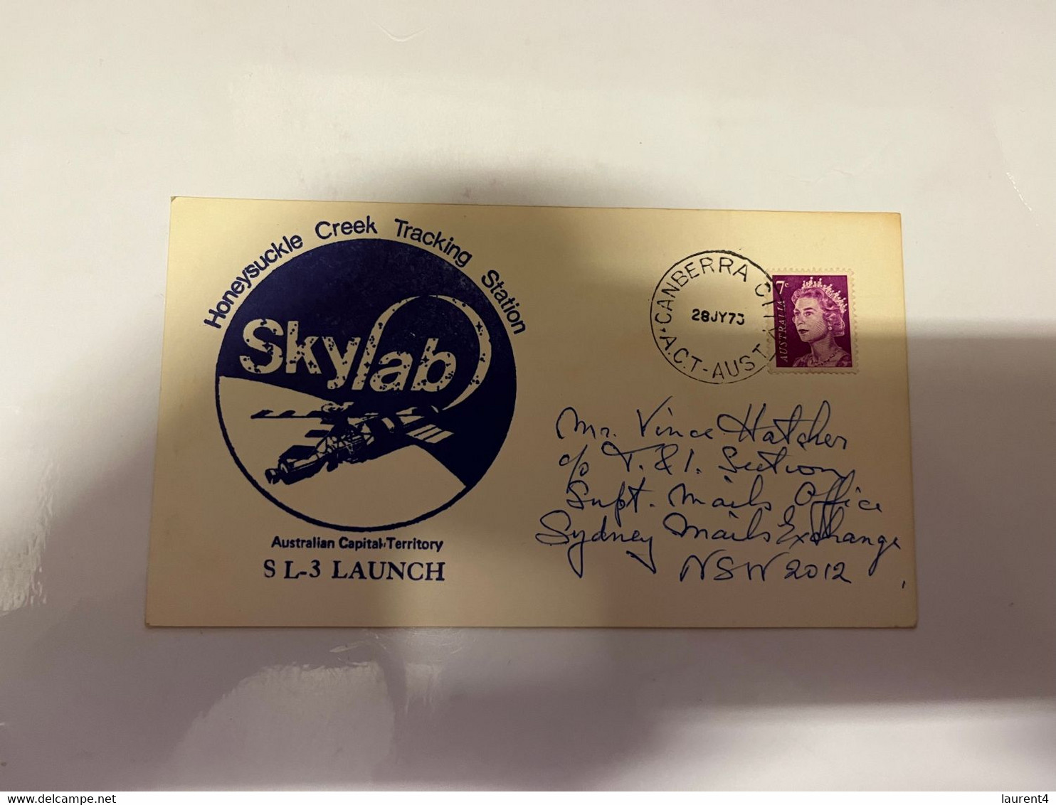 (3 L 4) SKYLAB - SL-3 Launch - Space Cover - Cancelled Canberra 28 July 73 - Océanie