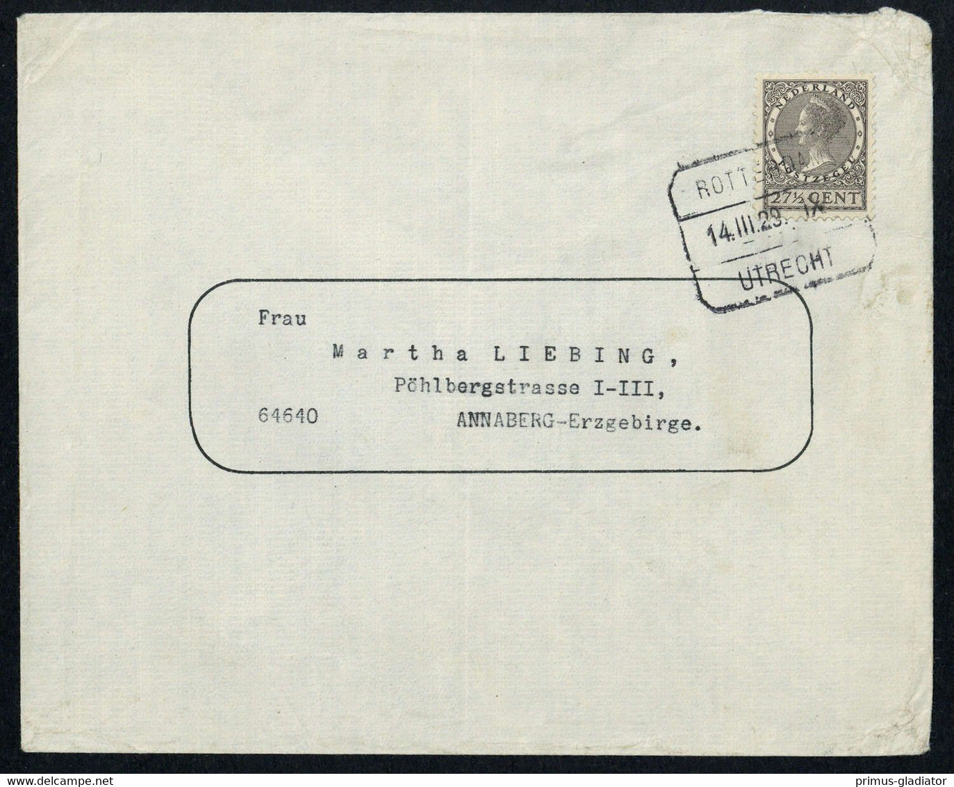 1929, Niederlande, 217, Brief - Sonstige & Ohne Zuordnung