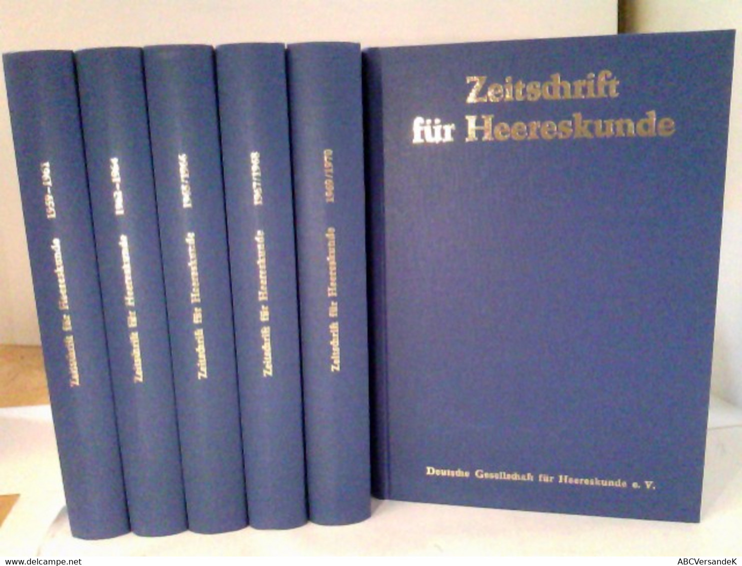 Konvolut: 6 Bände Zeitschrift Für Heereskunde. - Police & Militaire