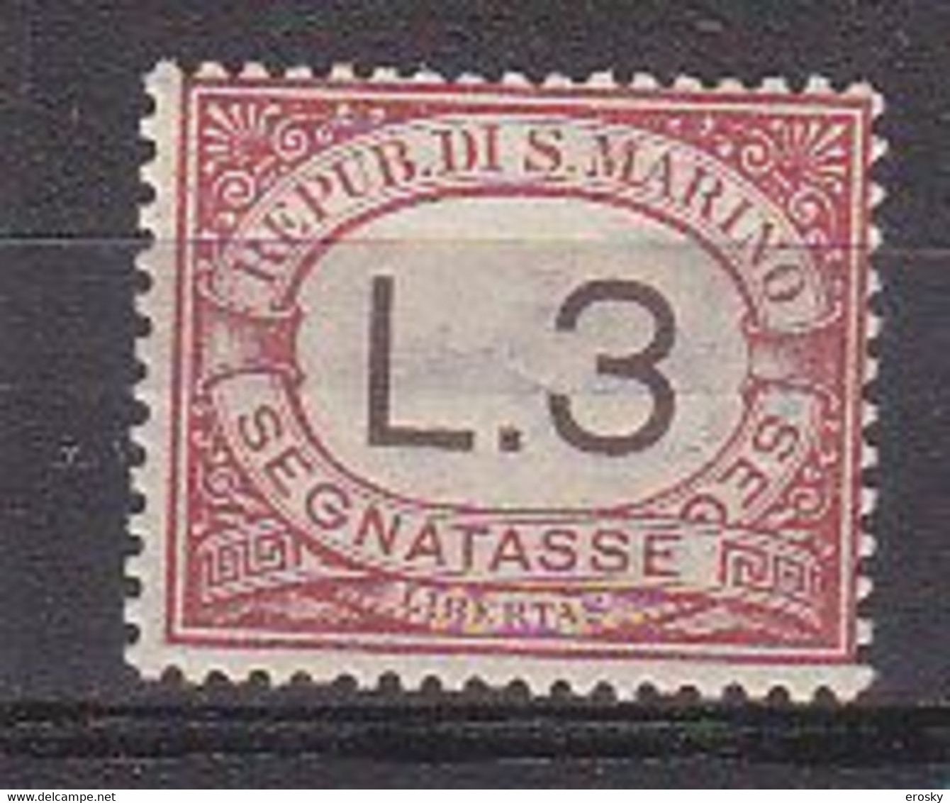 Y9323 - SAN MARINO TASSE Ss N°7 - SAINT-MARIN TAXE Yv N°7 ** - Impuestos