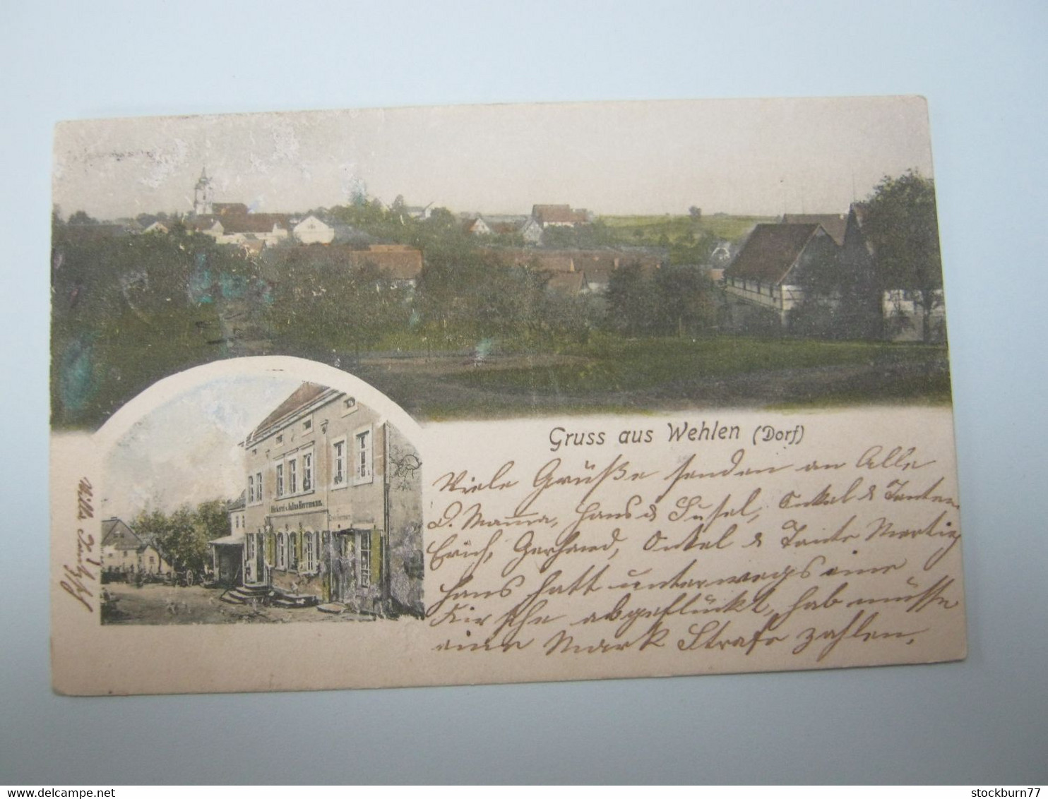 WEHLEN , Gasthof ,  Schöne Karte  Um 1903 , Vs. Geringe Abnutzungsspuren - Wehlen