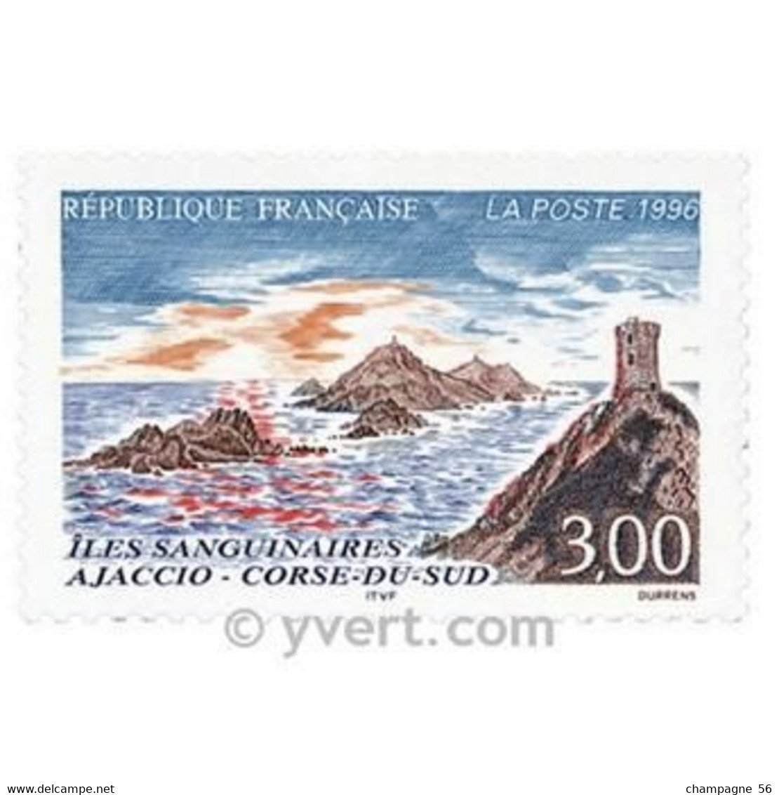 1996 N° 3019 OBLITERE NUANCE COULEUR 04.09.96 SCANNE 3 PAS A VENDRE - Usati