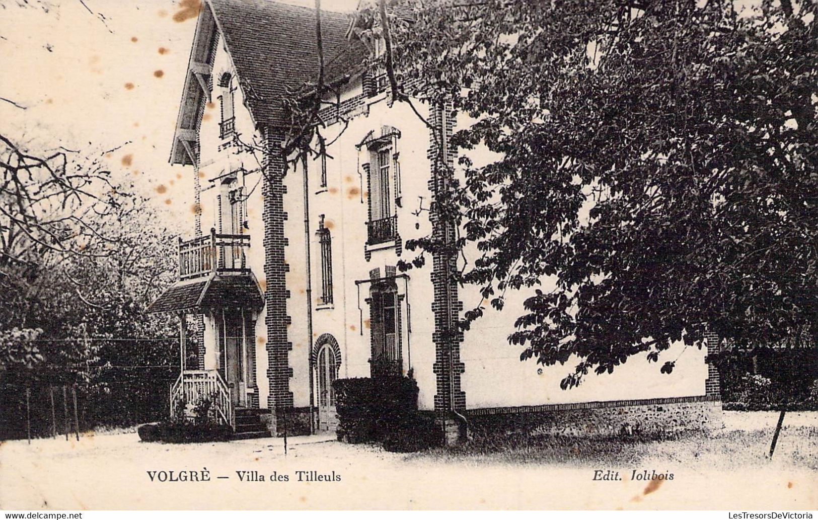CP FRANCE - 89 - VOLGRE - Villa Des Tilleuls - Edition Jolibois - Autres & Non Classés