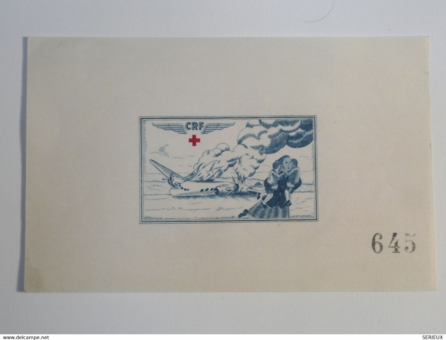 BG14 FRANCE BELLE VIGNETTE CROIX ROUGE   1946  VIGNETTE CRF  NEUVE ++N° - 1927-1959 Lettres & Documents