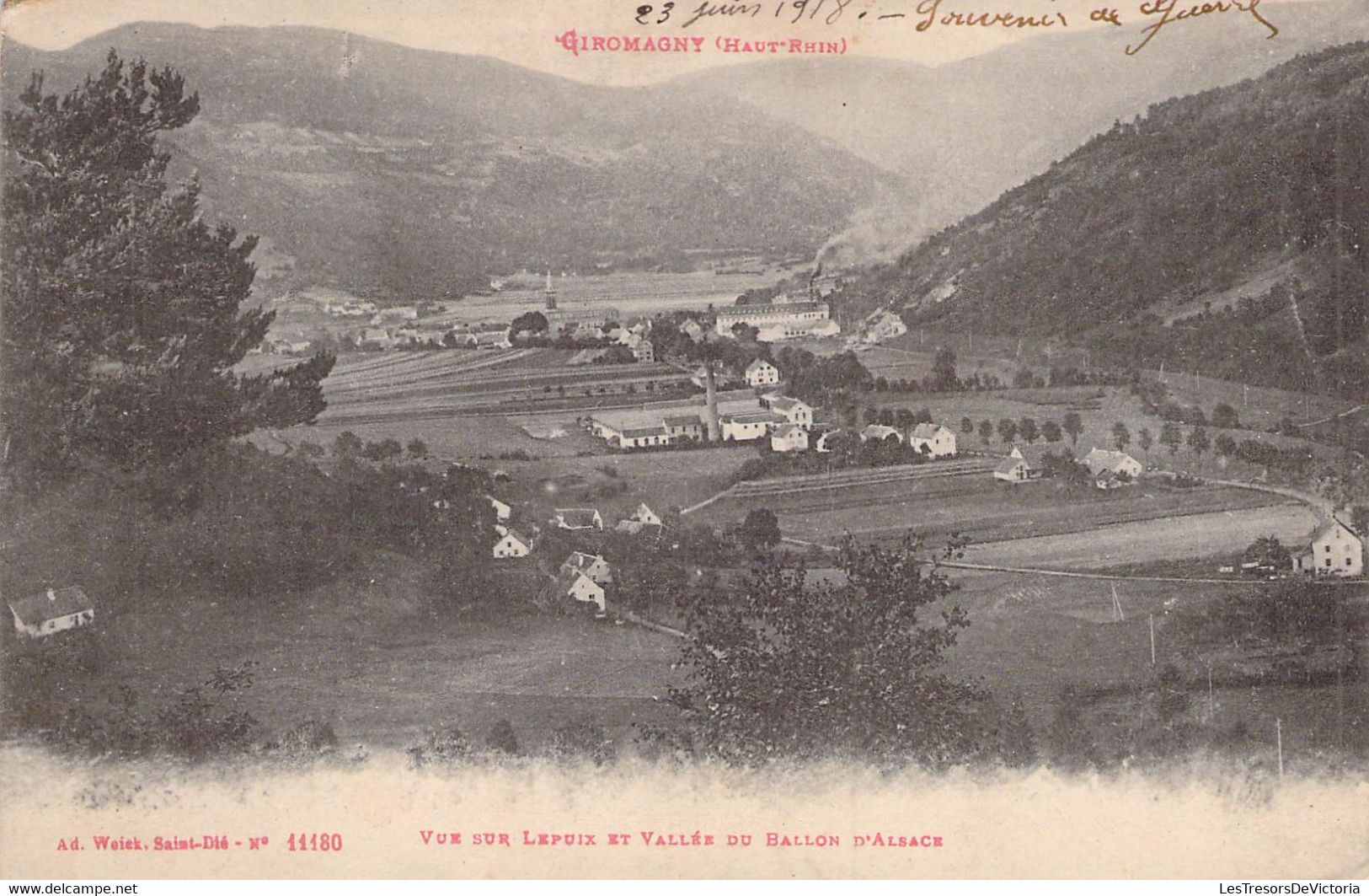 CPA FRANCE - 90 - GIROMAGNY - Vue Sur Lepuix Et Vallée Du Ballon D'Alsace - Giromagny