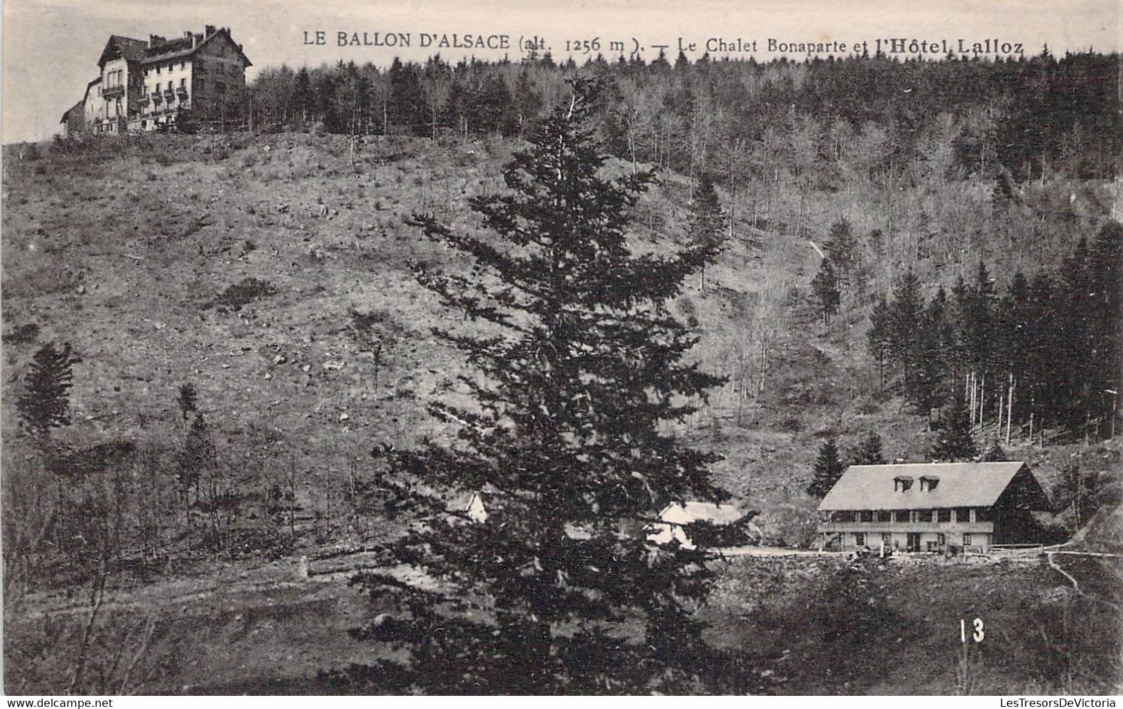 CPA FRANCE - 90 - LE BALLON D'ALSACE - Le Chalet Bonaparte Et L'Hôtel Lalloz - A. HENDRE Belfort - Sonstige & Ohne Zuordnung