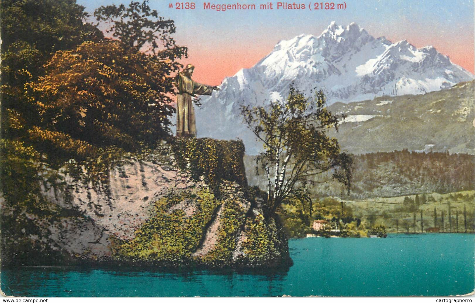 Switzerland Postcard Meggenhorn Mit Pilatus Photoglob 1918 - Meggen