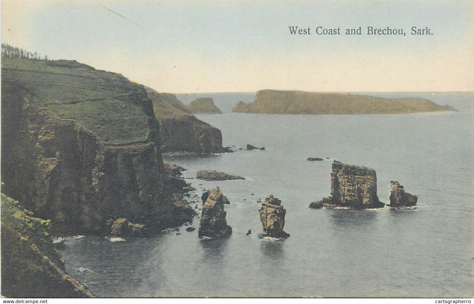 UK Postcard Sark Island West Coast And Brechou - Sark