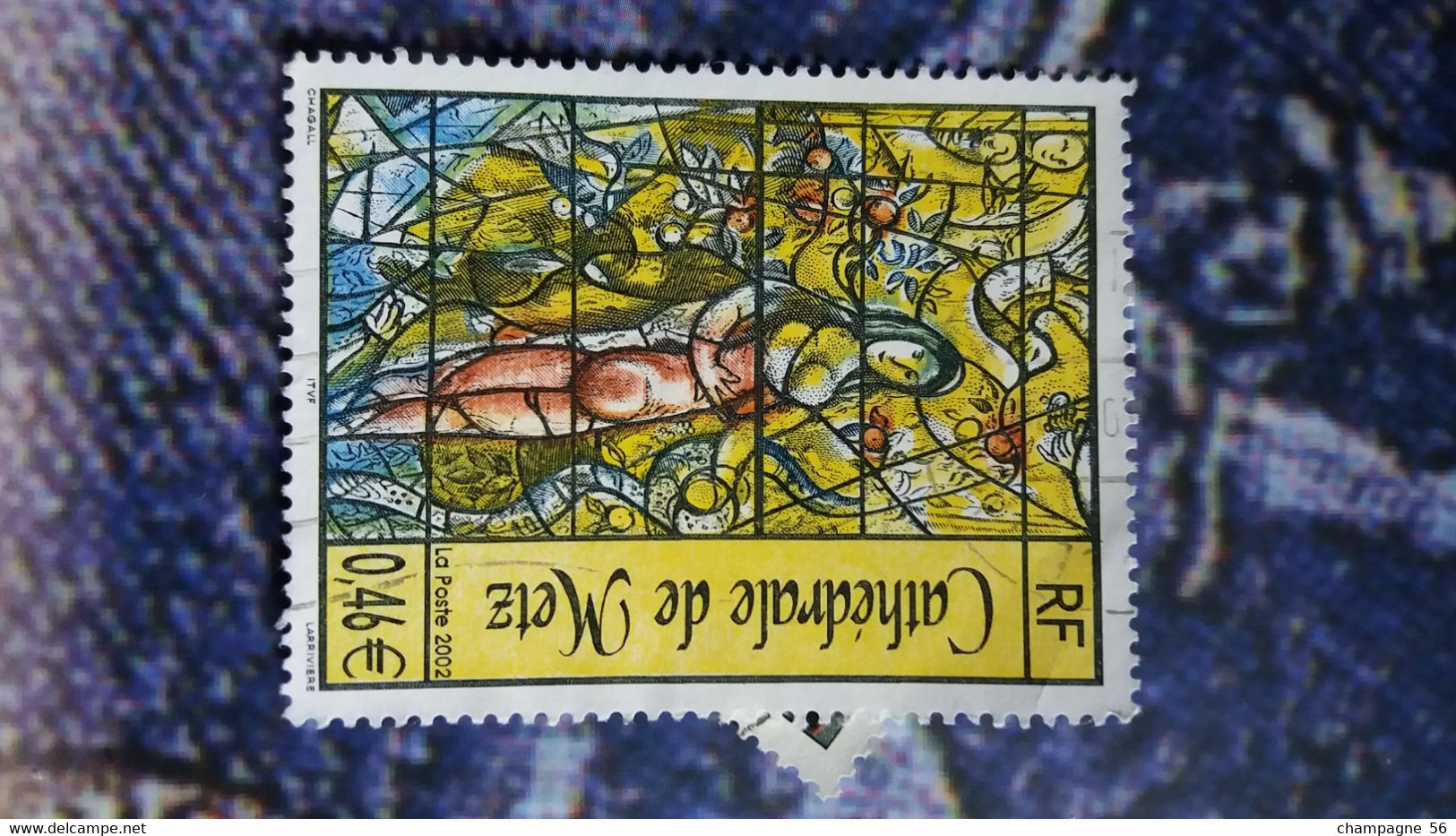 2002  N° 3498  OBLITERE NUANCE COULEUR SCANNE 3 PAS A VENDRE - Used Stamps