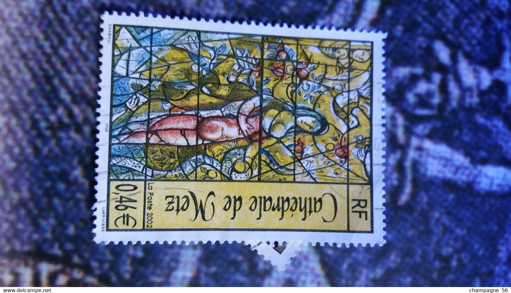 2002  N° 3498  OBLITERE NUANCE COULEUR SCANNE 3 PAS A VENDRE - Used Stamps