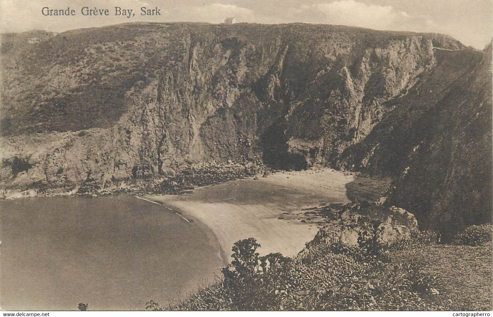 UK Postcard Sark Island Grande Greve Bay Aerial - Sark