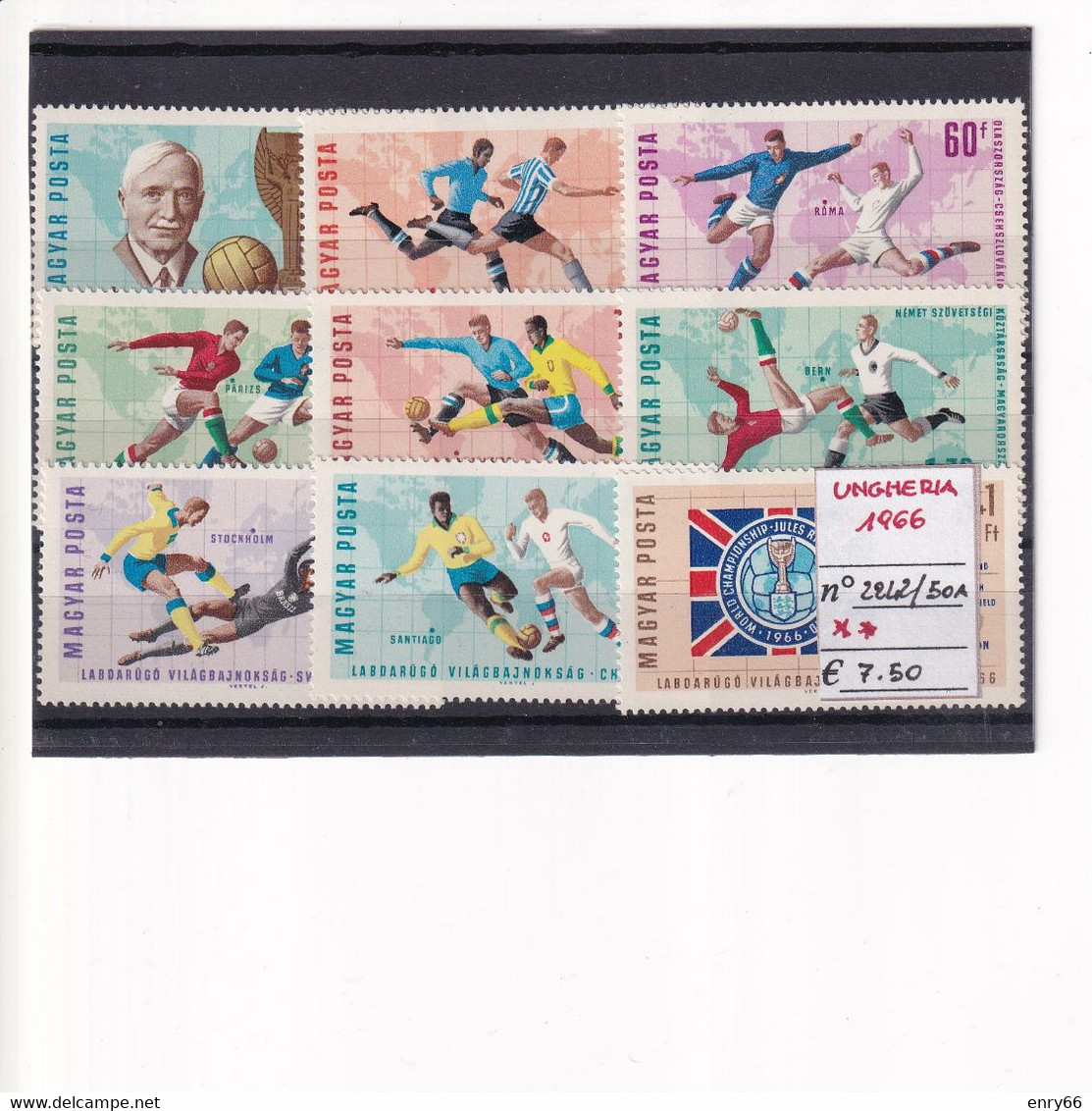 UNGHERIA 1966 N° 2242A/50A MNH - 1966 – Angleterre