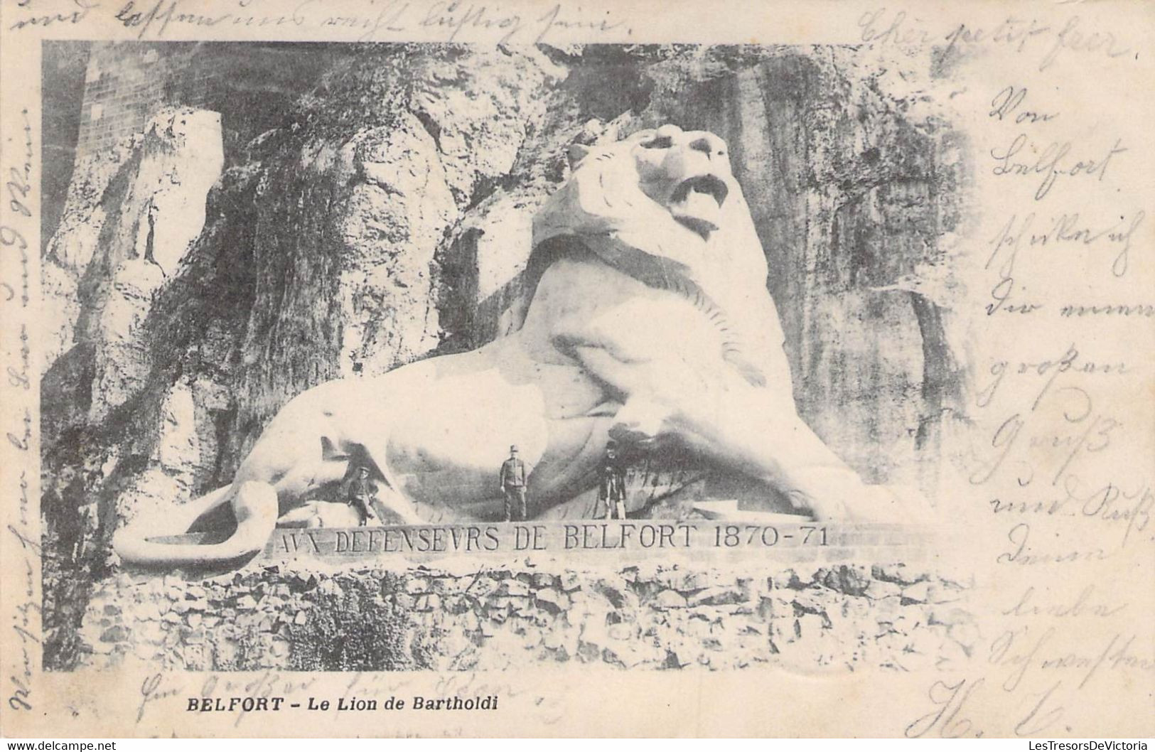 CPA FRANCE PRECURSEUR - 90 - BELFORT - Le Lion De Bartholdi - 1902 - Belfort – Le Lion