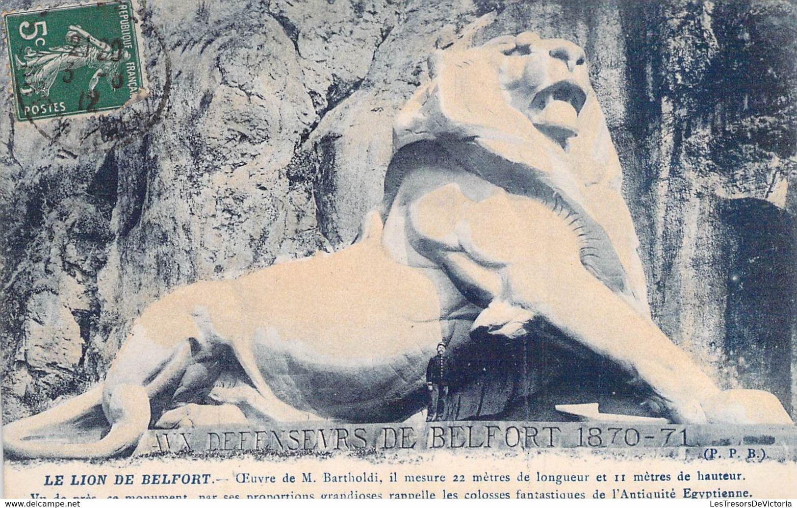 CPA FRANCE - 90 - BELFORT - Le Lion De Bartholdi - Edition PPB - Belfort – Le Lion
