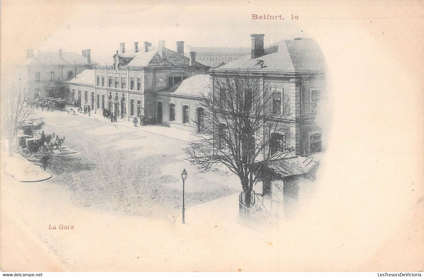 CPA FRANCE - 90 - BELFORT - PRECURSEUR - La Gare - Animée - Dos Non Divisé - Belfort - City