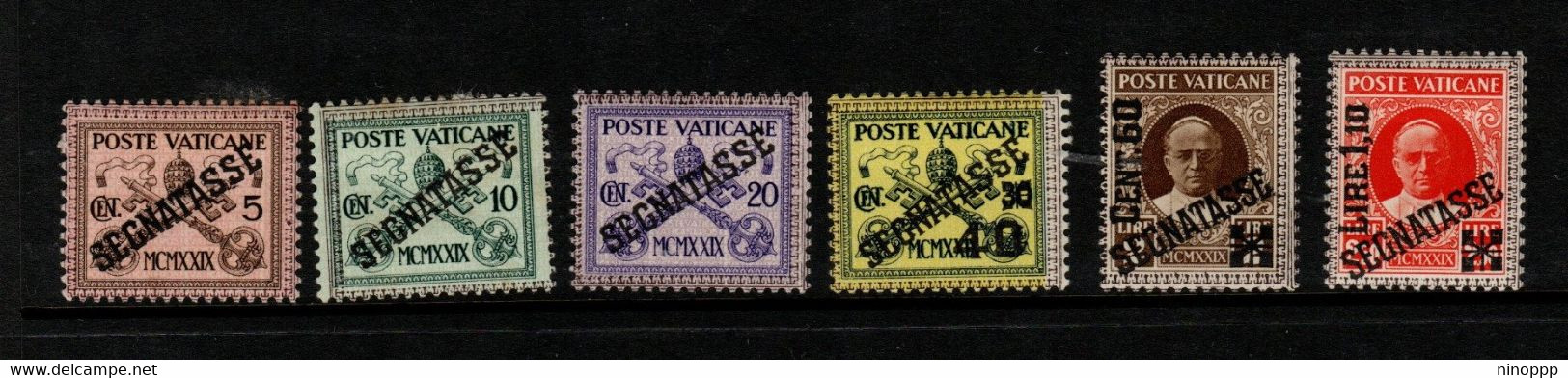 Vatican City PD 1-6 1931 Postage Due ,mint  Hinged - Oblitérés