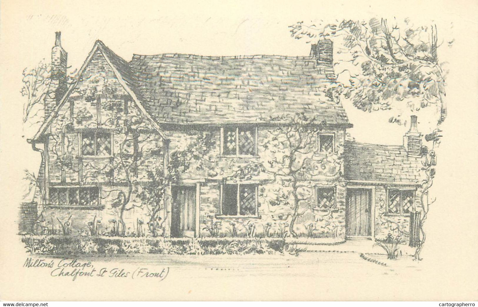 UK Postcard Buckinghamshire Milton's Cottage Chalfont St. Giles - Buckinghamshire