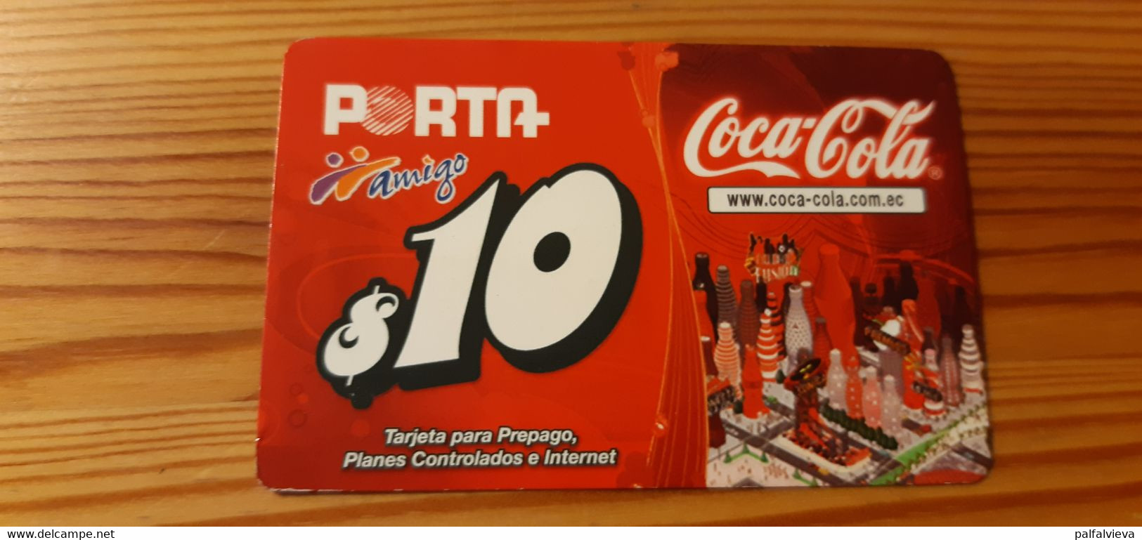 Prepaid Phonecard Ecuador, Amigo - Coca Cola - Ecuador