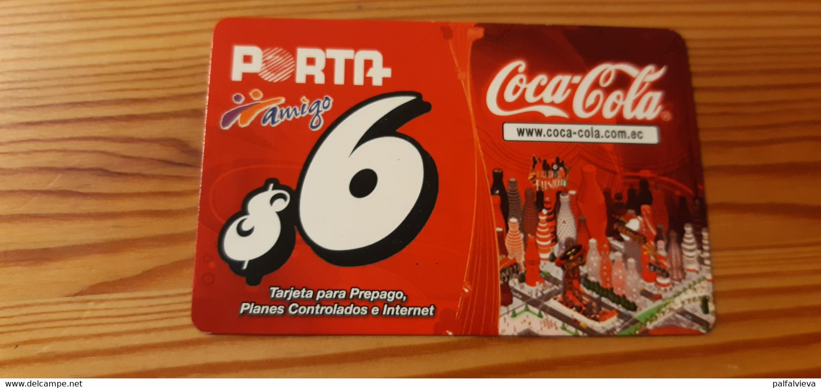 Prepaid Phonecard Ecuador, Amigo - Coca Cola - Ecuador