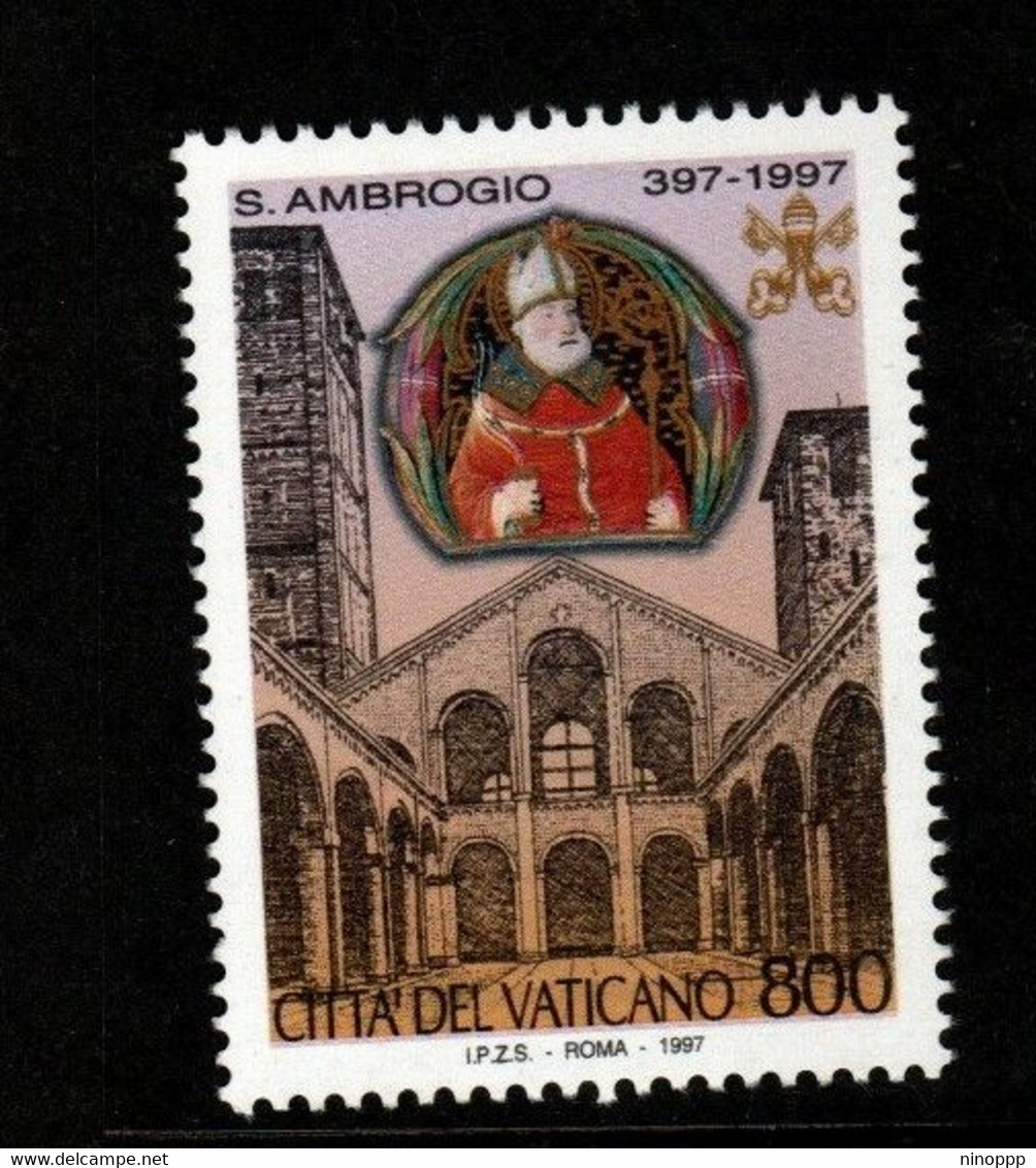 Vatican City S 1093 1997 1600th Death Anniversary Of St Ambrose .mint Never Hinged - Oblitérés