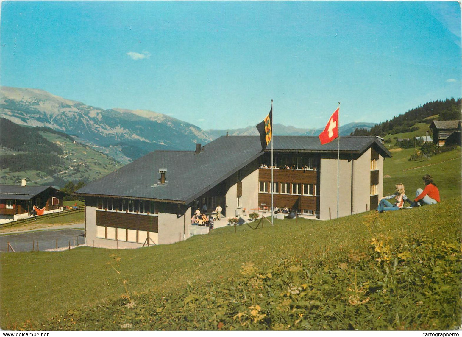 Switzerland Postcard Berghaus Canetg Ferienhaus Der Primarschulgemeinde Wetzikon - Wetzikon