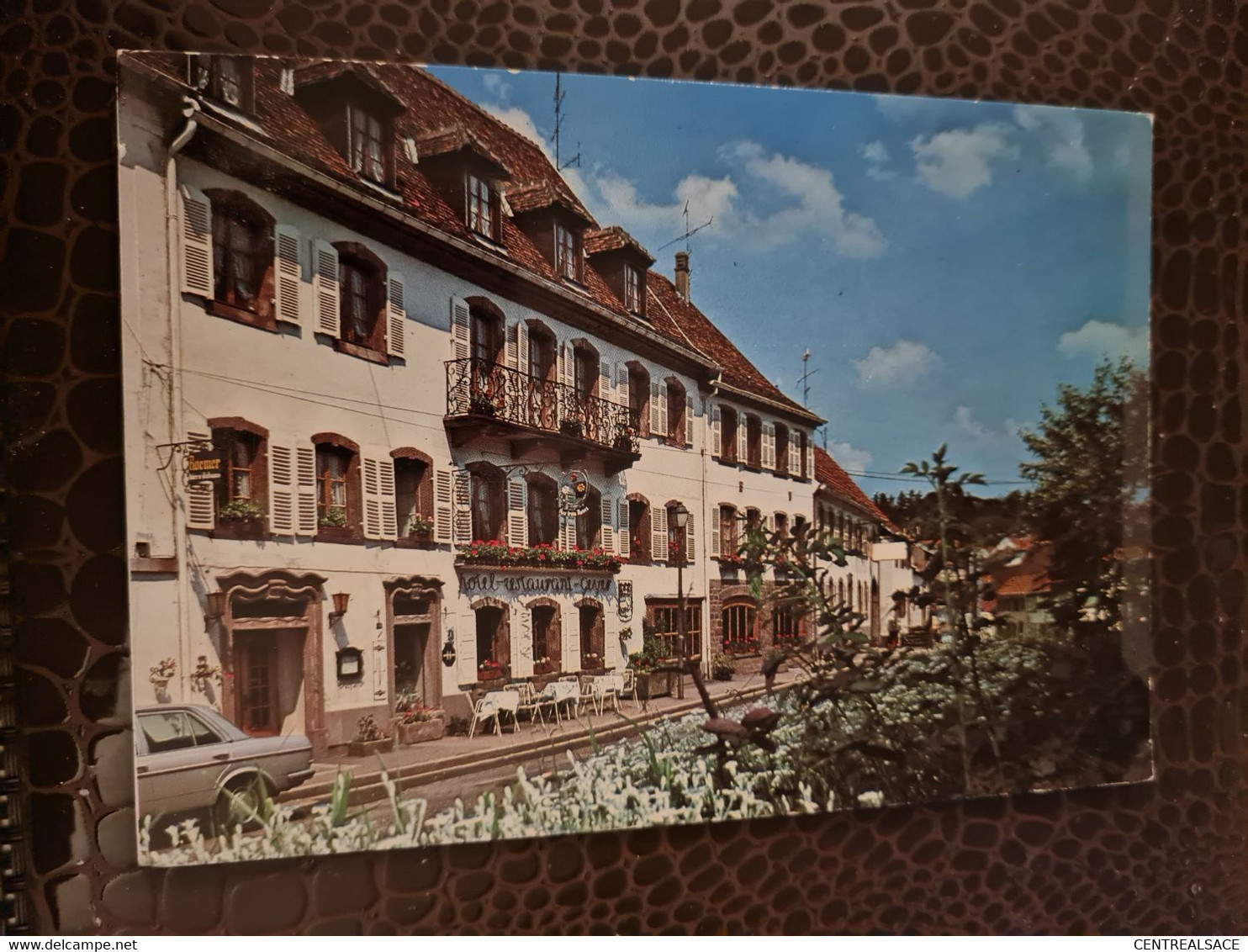 Carte LA PETITE PIERRE  HOTEL AU TROIS ROSES  LUTZELSTEIN - La Petite Pierre