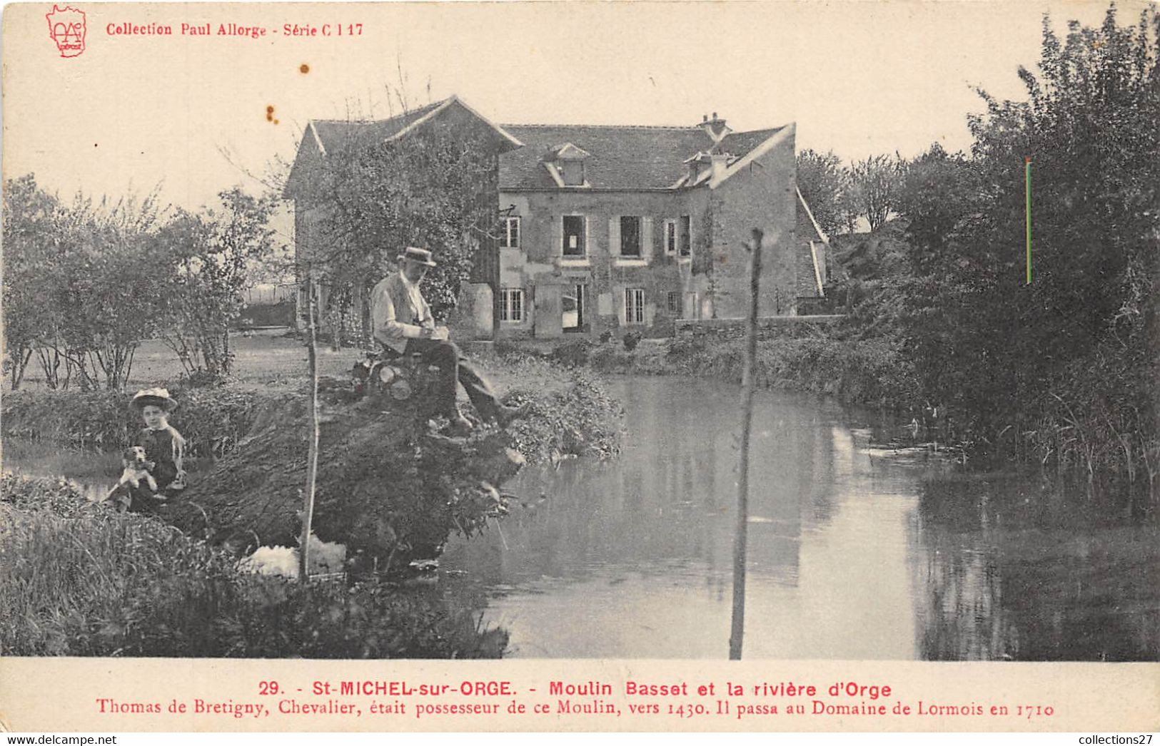 91-SAINT-MICHEL-SUR-ORGE- MOULIN BASSEL ET LA RIVIERE D'ORGE - Saint Michel Sur Orge