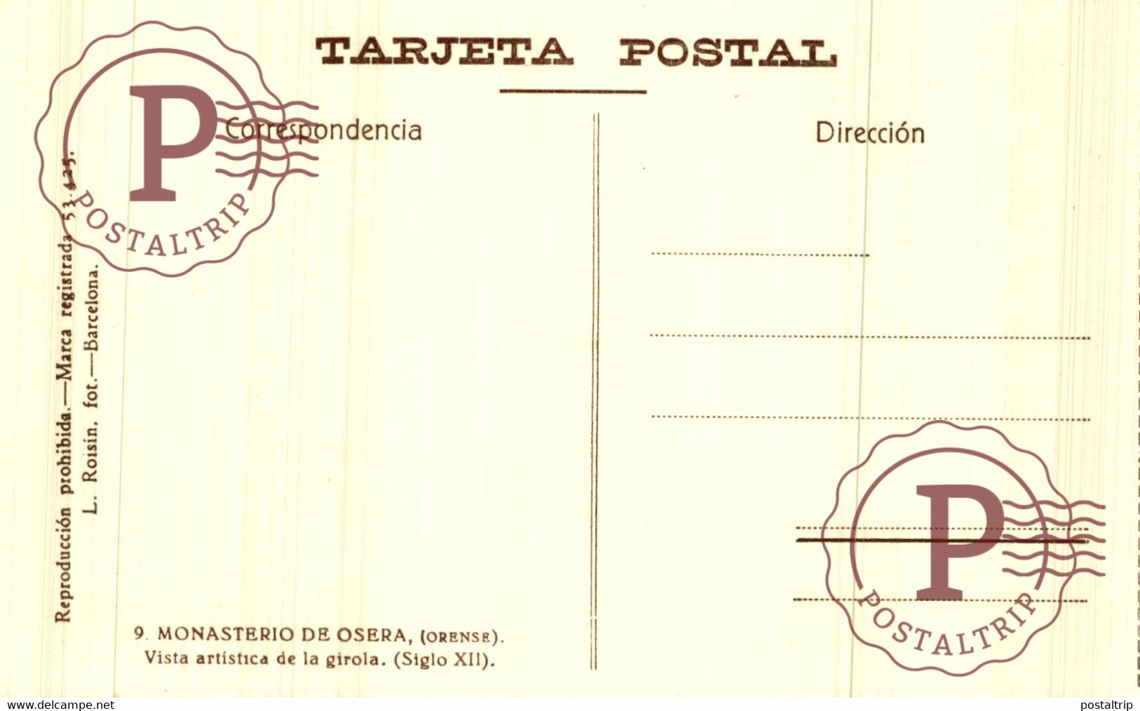 GALICIA. Libro con 20 postales del Monasterio de OSERA (Orense) (Ed.Roisin n.1)