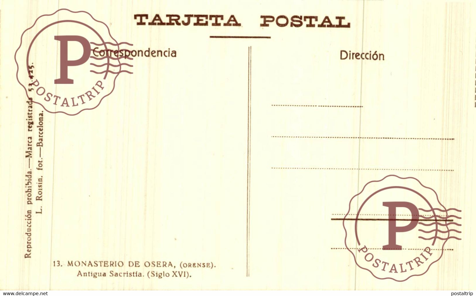 GALICIA. Libro con 20 postales del Monasterio de OSERA (Orense) (Ed.Roisin n.1)