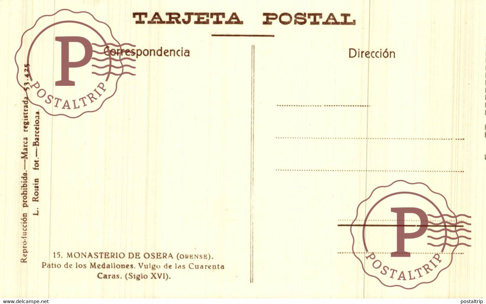 GALICIA. Libro con 20 postales del Monasterio de OSERA (Orense) (Ed.Roisin n.1)