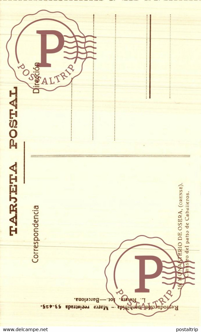 GALICIA. Libro con 20 postales del Monasterio de OSERA (Orense) (Ed.Roisin n.2)