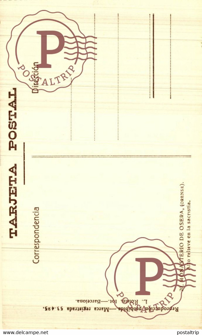 GALICIA. Libro con 20 postales del Monasterio de OSERA (Orense) (Ed.Roisin n.2)