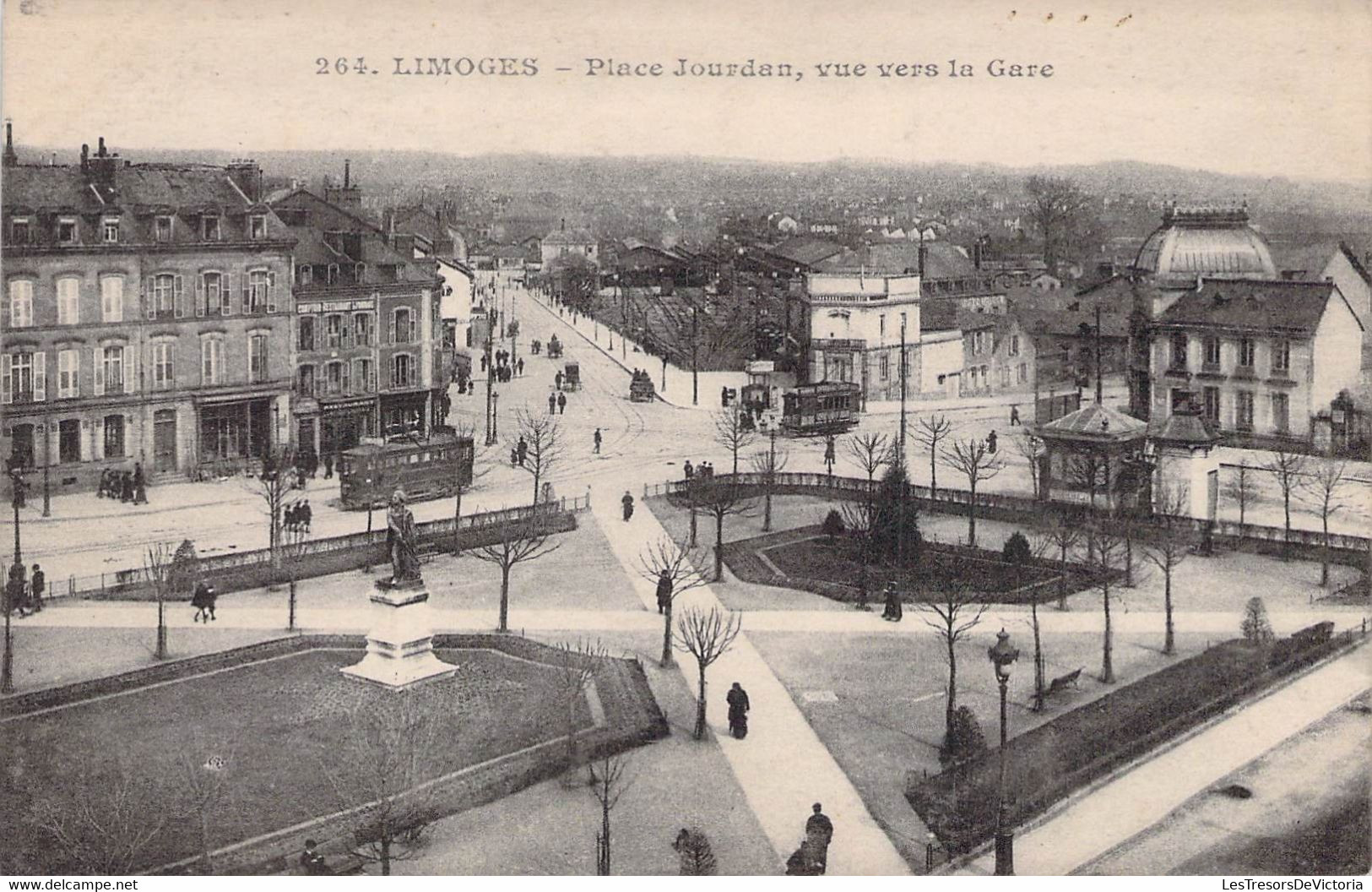 CPA - 87 - LIMOGES - PLACE JOURDAN - Vue Vers La Gare - Limoges