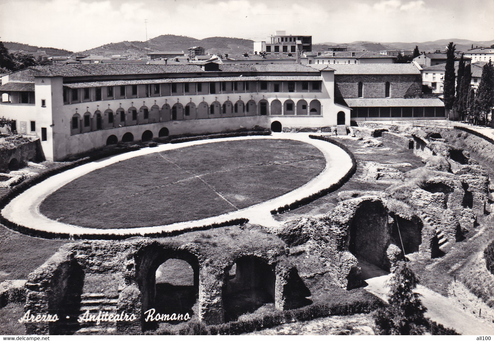 A19844 - AREZZO ANFITEATRO ROMANA ITALY POST CARD UNUSED BROMFOTO MILANO VERA FOTOGRAFIA - Arezzo