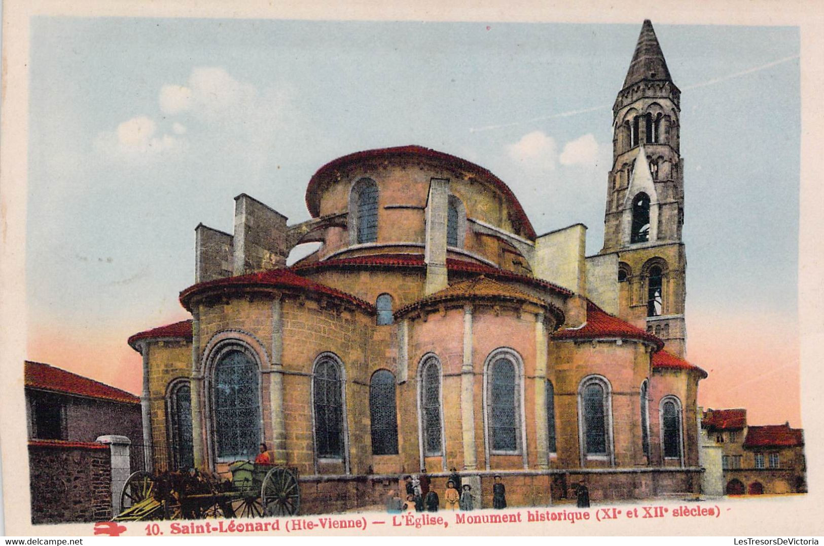CPA - 87 - St LEONARD - L'église Du XIe Siècle - Monument Historique - Colorisée - Animée - Saint Leonard De Noblat